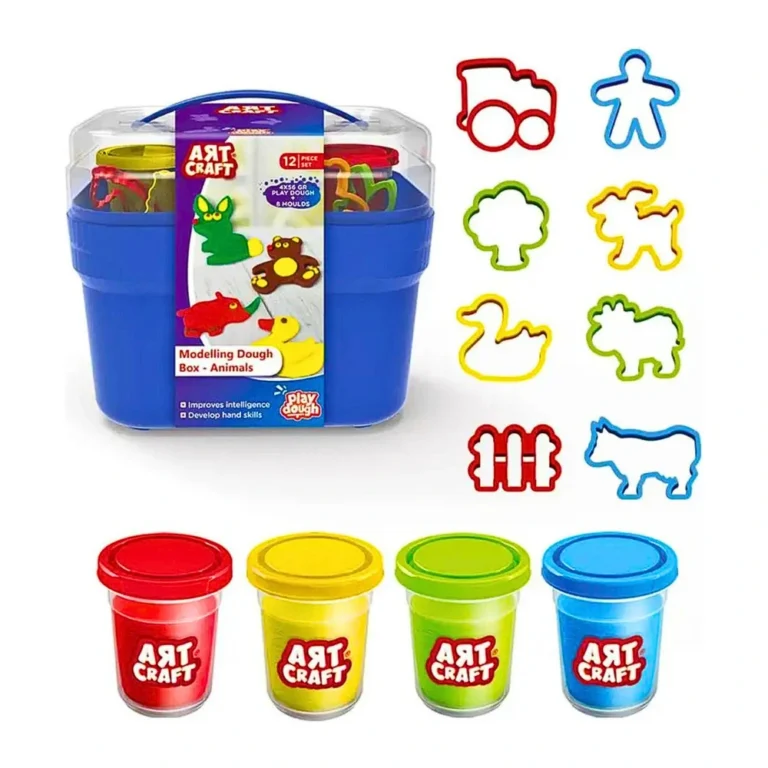 Klei set met accessoires en vormpjes voor dieren creaties.