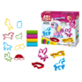 Verschillende eenhoornvormen en regenboogvormen uit de DEDE Art Craft Unicorn Klei Set
