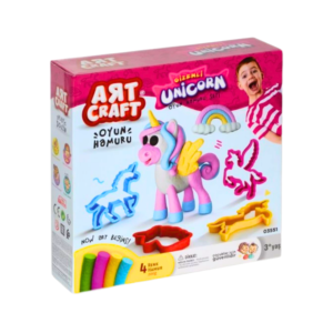 DEDE Art Craft Unicorn Klei Set 200g - Unicorn speelklei set met verschillende eenhoornvormen